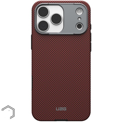 Чехол Uag Fibr Armr Kevlar Case для iPhone 17 Pro Max, Оранжевый/Угольный | Solar Flare/Charcoal