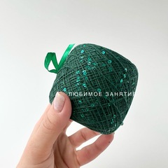 Пайетки на хлопке 3 мм. цвет 081 зеленая нить, глянцевые зеленые пайетки