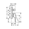 Hansgrohe Metropol 32546000 Смеситель встраиваемый на 2 потребителя