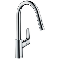 Hansgrohe Focus M41 31815000 Смеситель для кухни с выдвижным изливом и лейкой фото