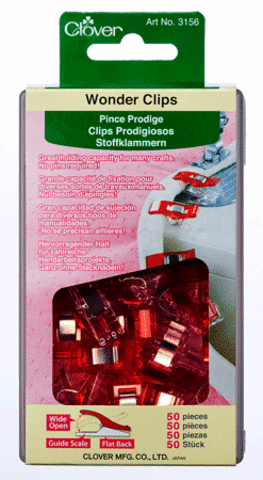 Клипсы для ткани Clover Red 50 шт