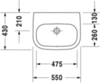 Duravit D-Code 23115500002 Раковина медицинская