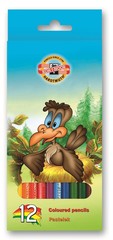 Карандаши цветные BIRDS 3552, 12 цветов
