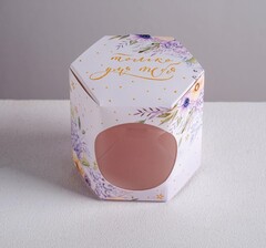 Коробка бонбоньерка 8х7.5х6см