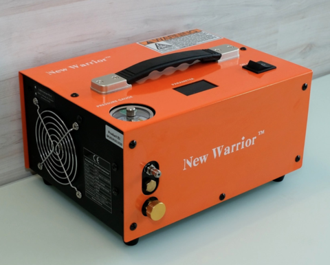 КОМПРЕССОР NEW WARRIOR ДЛЯ PCP 12/220 ВОЛЬТ МИНИ С АВТООТКЛЮЧЕНИЕМ