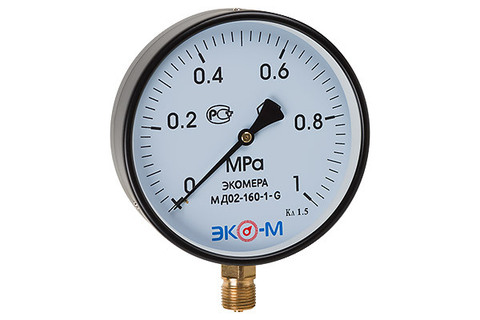 Купить Манометр рад МД 02 0-1,0МПаДк100 G1/2