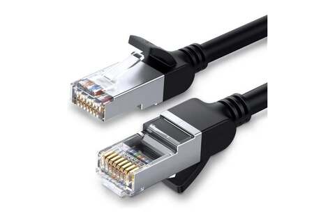 Кабель UGREEN NW101 (50194) Cat 6 U/UTP Pure Copper Ethernet Round Cable, 5м, черный