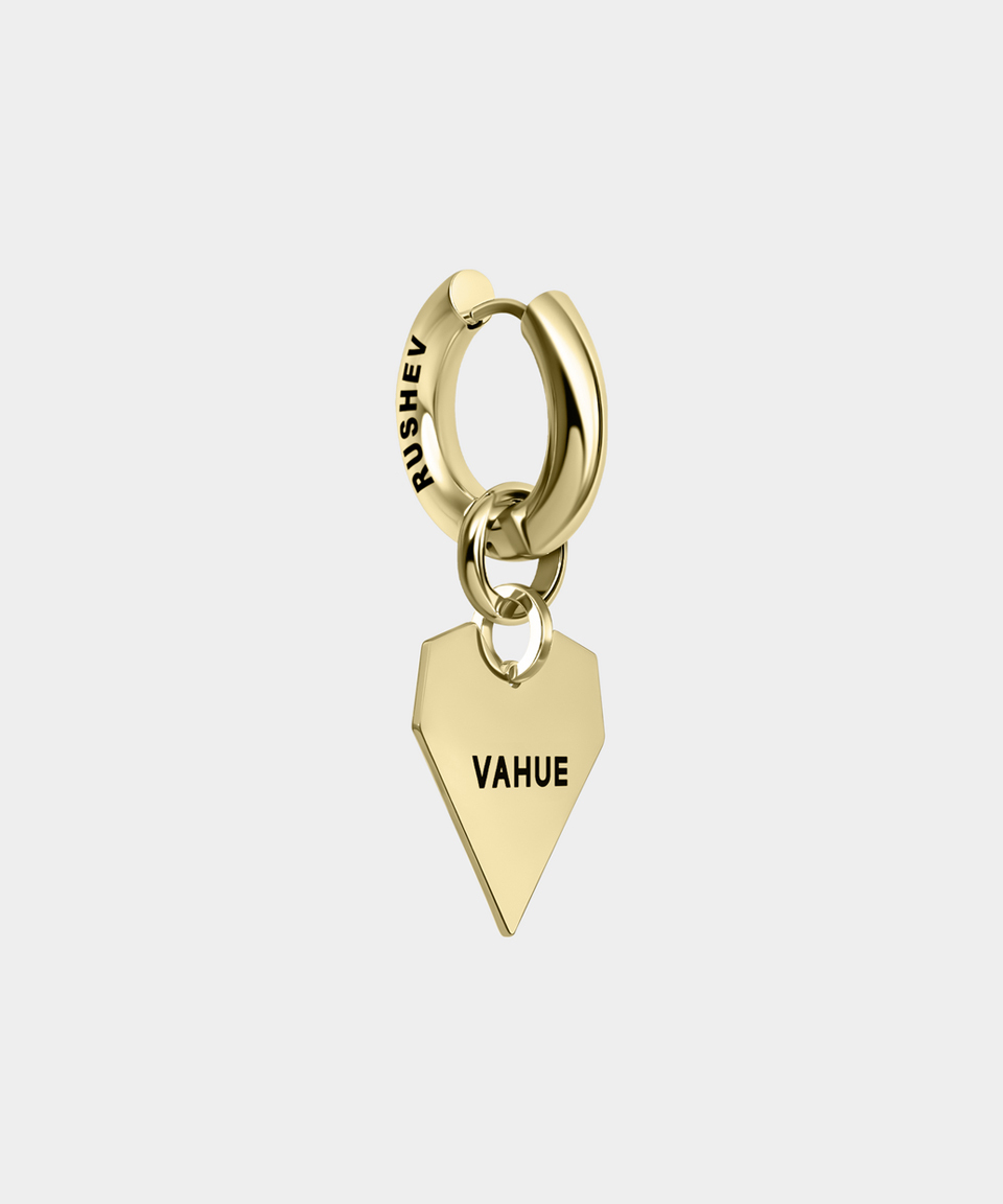 Моносерьга  HEART VAHUE GOLD