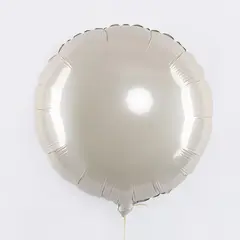 Шар F 18''/46 см, Круг, Макарунс, Кремовый.
