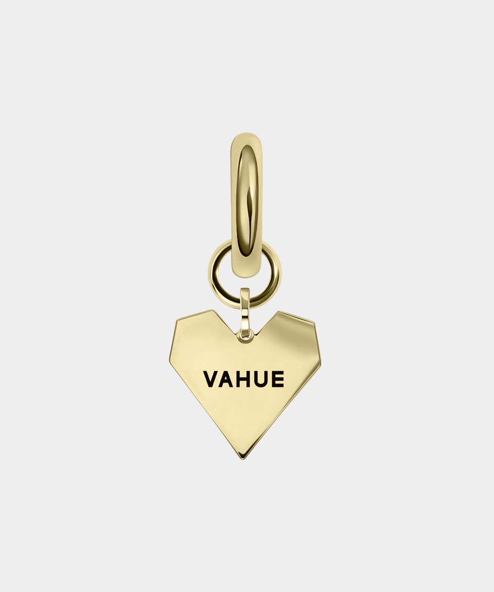 Моносерьга  HEART VAHUE GOLD