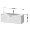 Duravit Brioso BR421402222 Тумба подвесная под раковину 234412, 1 выдвижное отделение, 444x1220x479мм, цвет White High Gloss