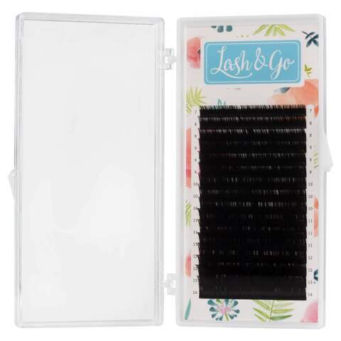 Черные ресницы Lash&Go 0,10/C/08 mm (16 линий)