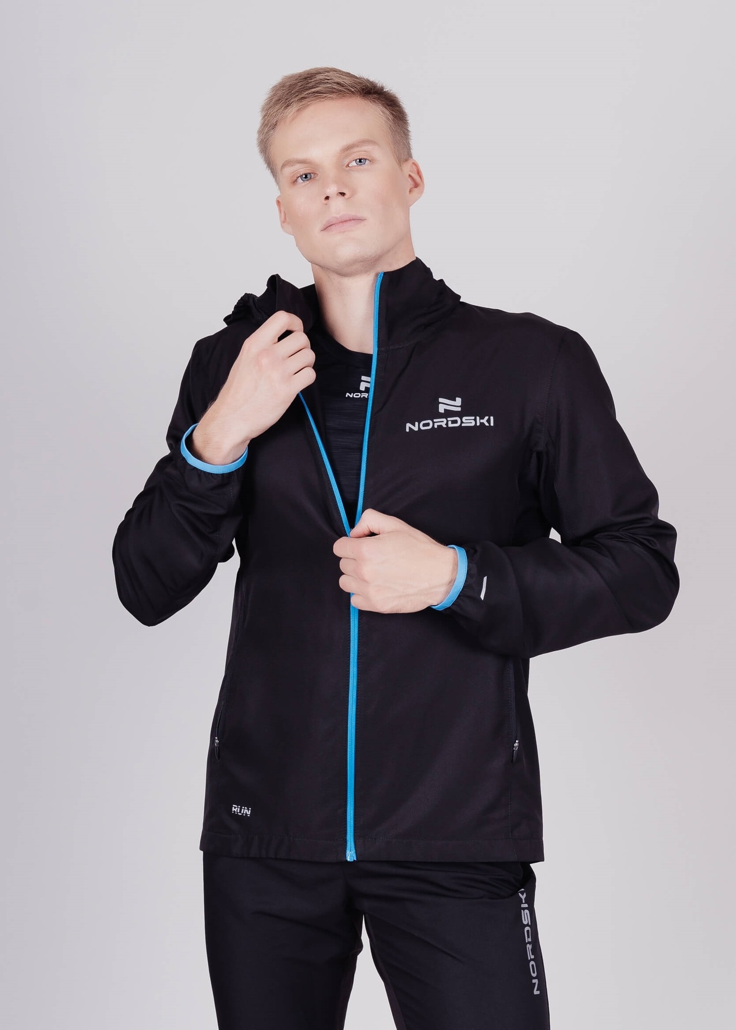 Мужская куртка для бега Nordski Run black - 3