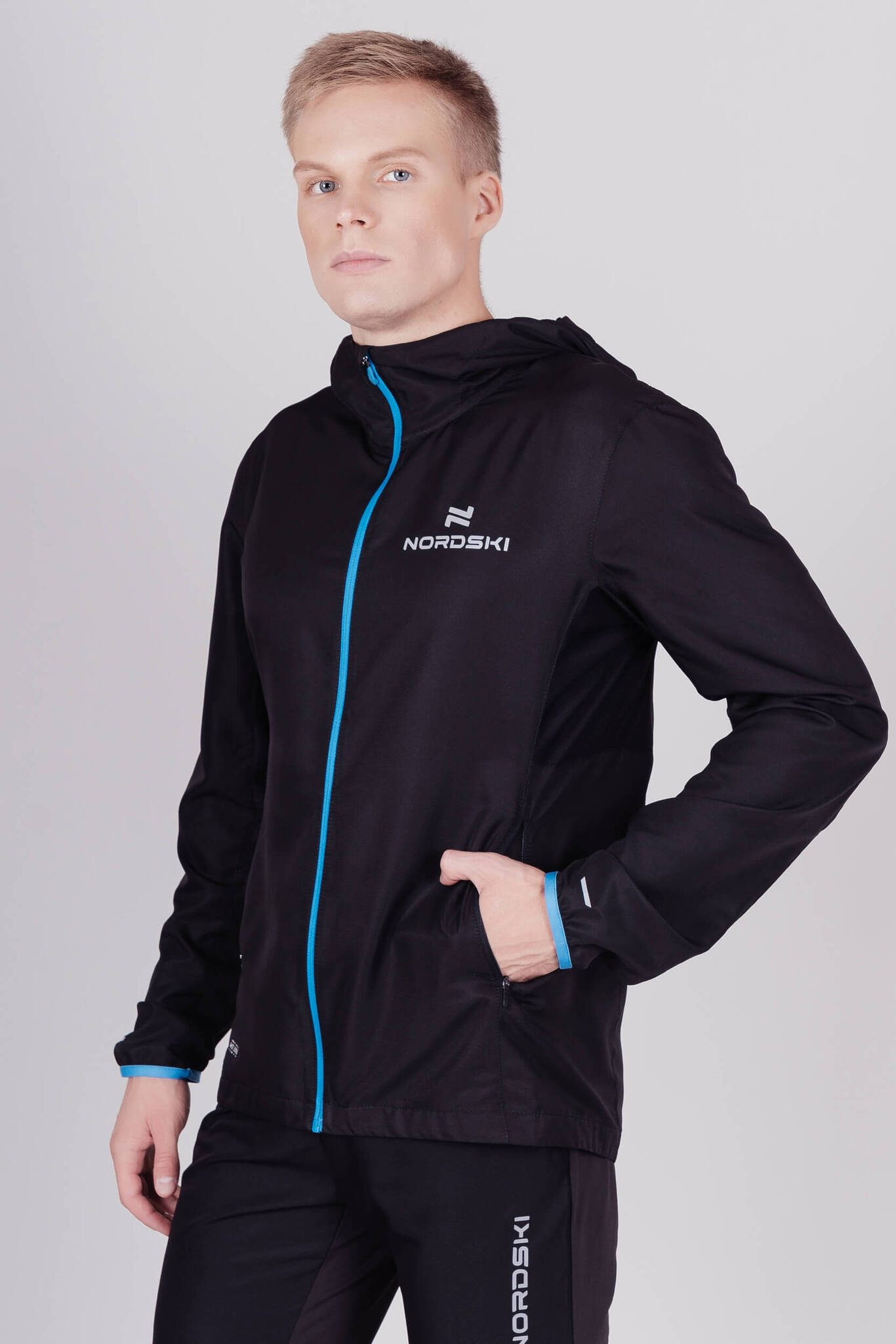 Мужская куртка для бега Nordski Run black