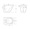 BelBagno BB046CHR/BB865SC Унитаз подвесной безободковый с сиденьем микролифт, цвет: белый