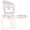 ArtCeram Hi-Line HIL002 01 00BI*1 Раковина накладная/подвесная, 60x50, цвет: белый