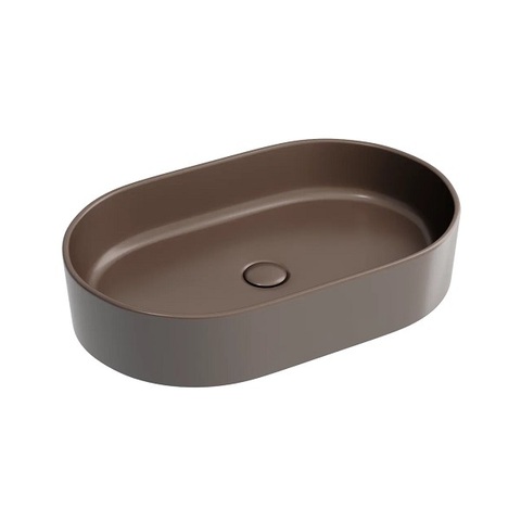 Ceramica Nova Element CN6048MDB Умывальник чаша накладная овальная, 60.8x38.5, цвет: темно-коричневый матовый
