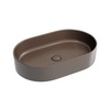 Ceramica Nova Element CN6048MDB Умывальник чаша накладная овальная, 60.8x38.5, цвет: темно-коричневый матовый