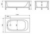 BelBagno BB-130-SCR Передняя панель для акриловой ванны, цвет: белый