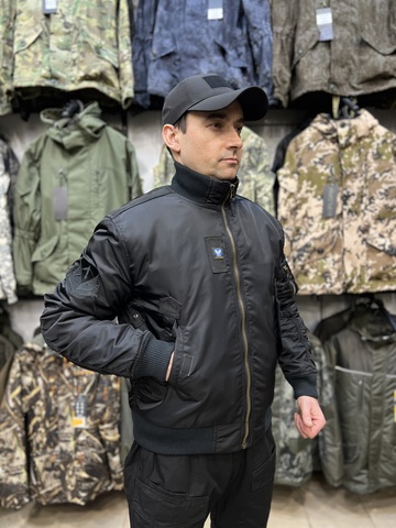 Бомбер Пилот 7.62 Armyfans Зимний Черный