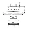 Hansgrohe Rainmaker Select 24002400 Душ верхний 46х27 см