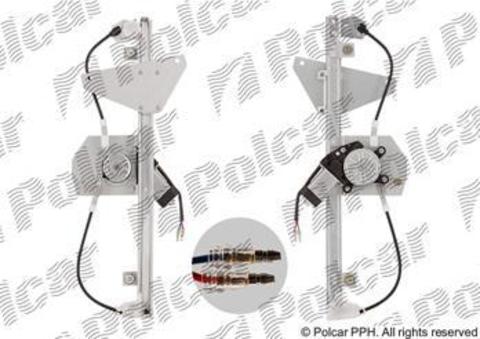 2301PSE2 Стеклоподъемник Peugeot 107, Citroen C1 I, Toyota Aygo передний правый электрический Polcar