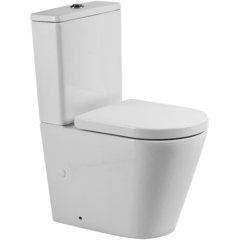 BelBagno Flay-R BB2149CP-TOR/BB2149T/BB865SC Унитаз-компакт безободковый, цвет: белый фото