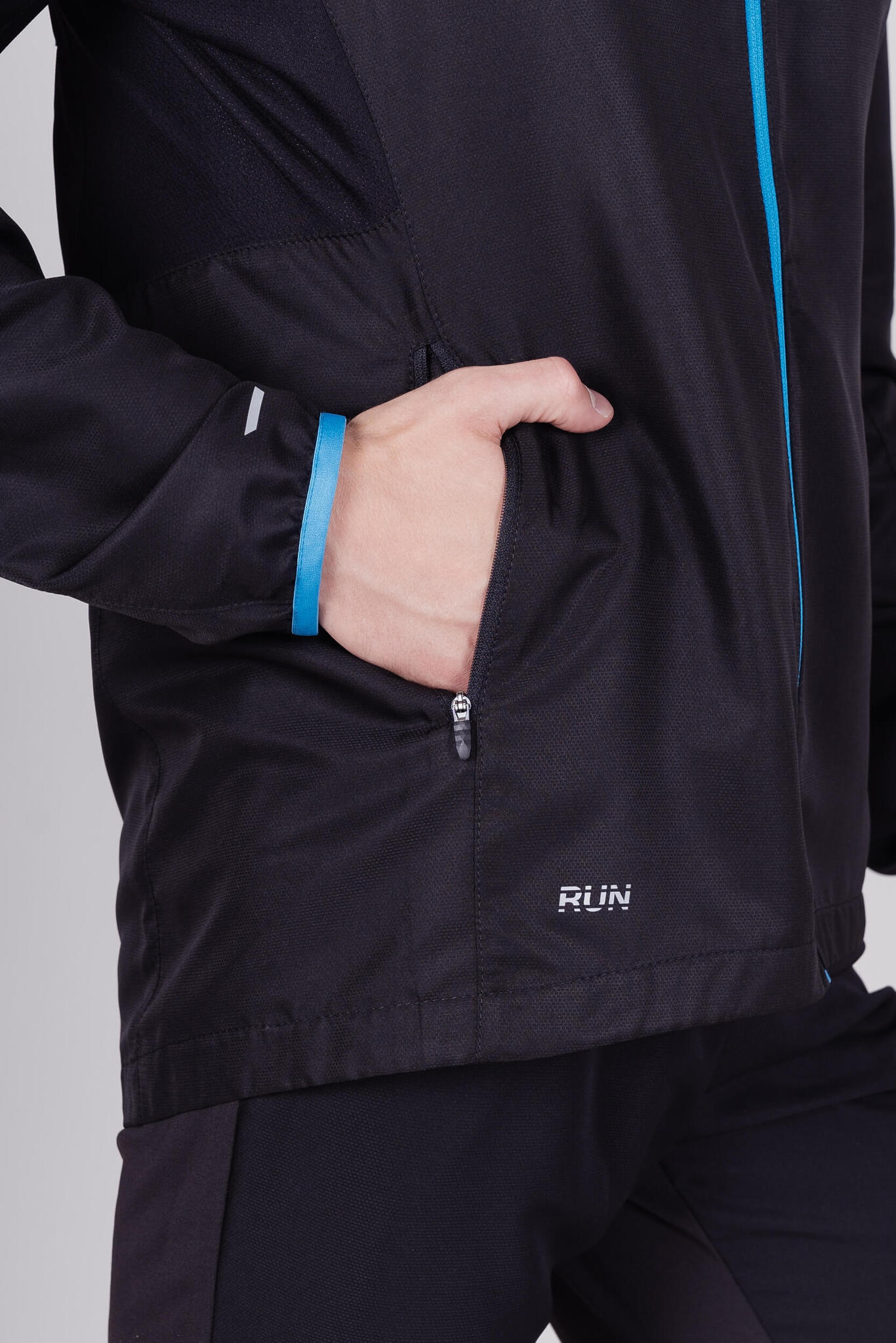 Мужская куртка для бега Nordski Run black - 5