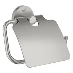Держатель для туалетной бумаги GROHE Start, с крышкой, цвет СуперCталь (41179DC0)