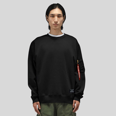 Свитшот Alpha Industries Utility Pocket Crewneck Black (Черный)