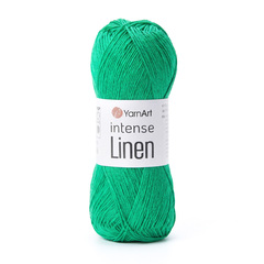Пряжа YarnArt Intense Linen, Ярко-зеленый