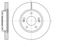Диск тормозной вентилируемый G-brake  GR-20659