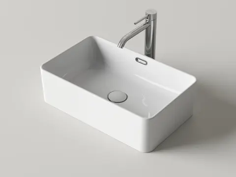 Ceramica Nova CN6084 CN6084 Раковина накладная Ceramicanova Алессия (Alessia) 485x310x140, белый