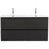 BelBagno UNO-1200-4C-SO-GSO База под раковину подвесная с фрезерованными ручками по всей длине фасада с четырьмя выкатн. ящ.,Темно-Серый Мат.,1200x455x608