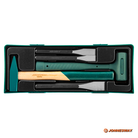Jonnesway AG010026SP Набор молотков и зубил, 5 предметов (ложемент) 48150