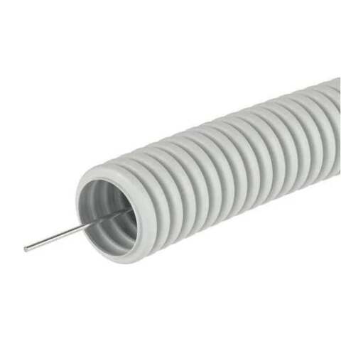Труба гофрированная ПВХ 50мм с зондом ТЯЖЕЛАЯ (RAL:7035)