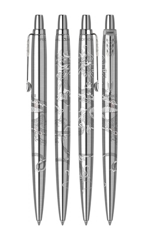 Ручка шариковая Parker Jotter Dragon SE, St. Steel CT (1953170_LE24)