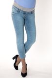 Джинсы для беременных (SKINNY) 09331 синий