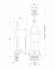 Creavit Mega MM.101002.3008-100-I Механизм смыва, цвет: хром