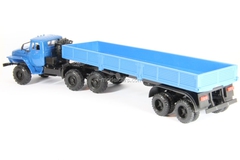 Ural-44202 with semitrailer blue Elecon 1:43