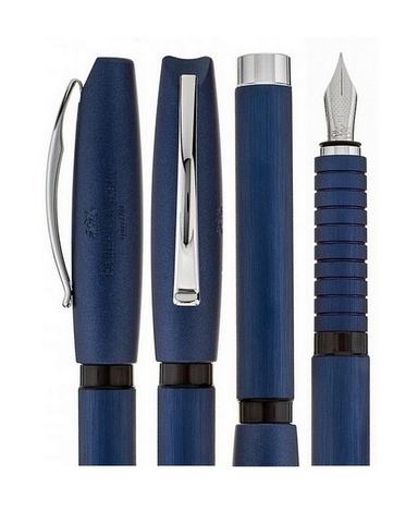 Ручка перьевая Faber-Castell Essentio Aluminium Blue, F  (148441)