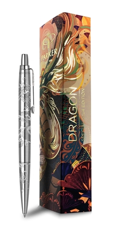 Ручка шариковая Parker Jotter Dragon SE, St. Steel CT (1953170_LE24)