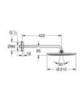 GROHE Rainshower Cosmopolitan 26257000 Душ верхний с кронштейном