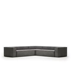 Угловой 6 местный диван Blok 320 x 320 cm серый вельвет