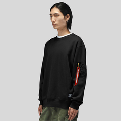 Свитшот Alpha Industries Utility Pocket Crewneck Black (Черный)