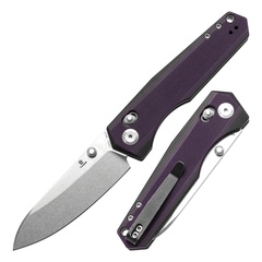 Фото Складной нож Tenable Beaver, сталь NItro-V, рукоять G10, Black/Purple