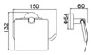 Timo Saona 13042/00 Держатель туалетной бумаги, цвет: хром