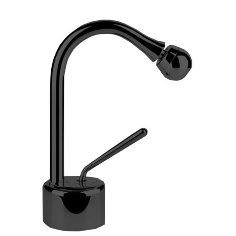 Gessi Goccia 33807#299 Смеситель для биде на 1 отверстие, СПЕЦАРТИКУЛ - укажите угол поворота носика при заказе, цвет: черный