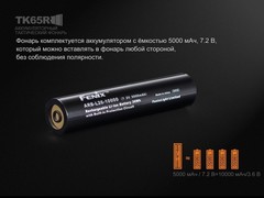 Купить Фонарь светодиодный поисковой Fenix TK65R Cree XHP70 LED, 3200 лм, аккумулятор