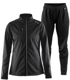Элитный лыжный костюм Craft Bormio Softshell Sharp XC Black женский